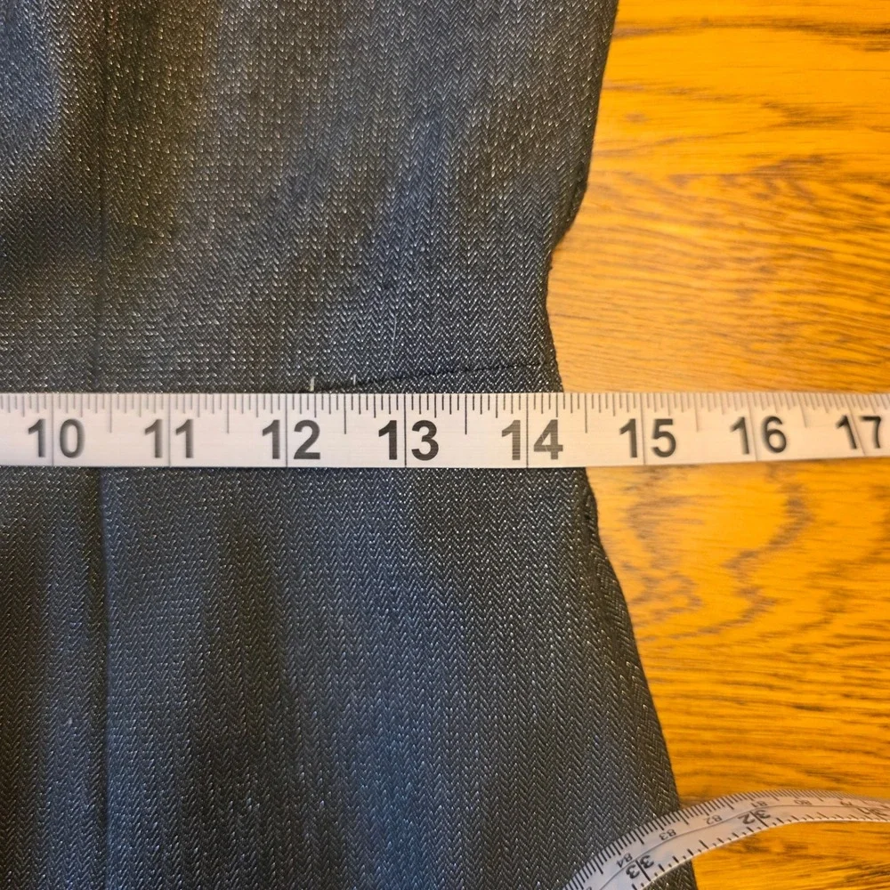Antonio Melani 4 Womens Grey Cowl Neck Short Sleeve Work Dress Button Cuffs - Picture 6 of 15